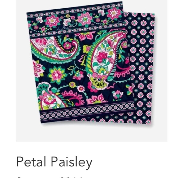 Vera Bradley Large Turnlock Tote Bag in Petal Paisley - Picture 3 of 3